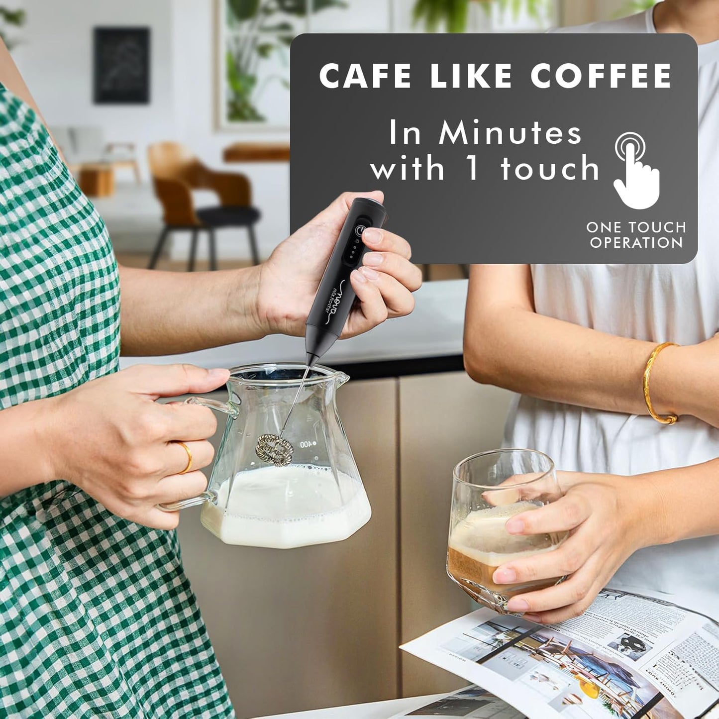 CafeWhisk™ Electric Coffee Frother