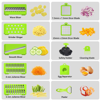 SlicePro™ 15-in-1 Vegetable Chopper & Slicer