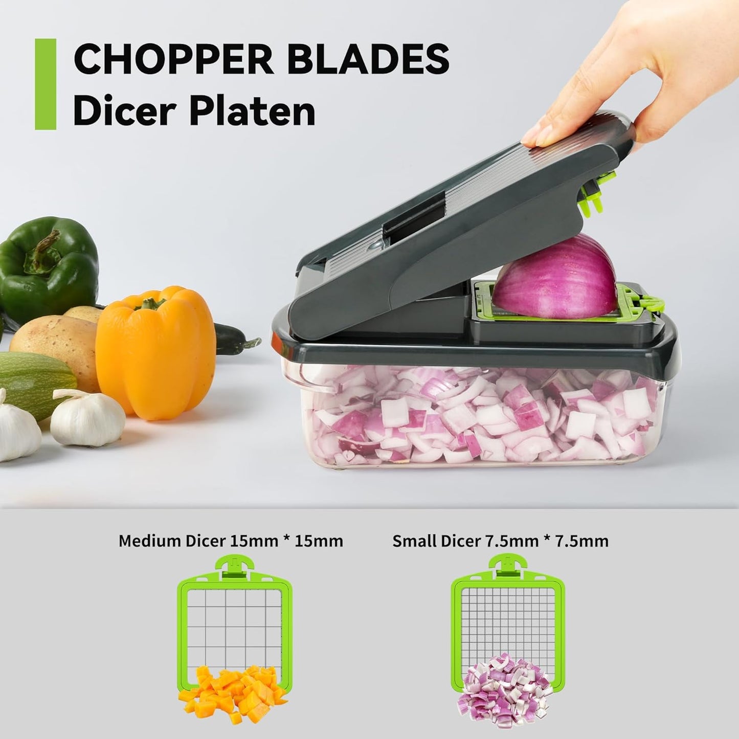 SlicePro™ 15-in-1 Vegetable Chopper & Slicer