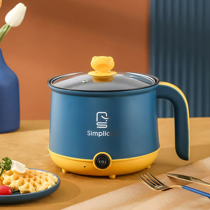 Electric Cooking Pot With Steamer