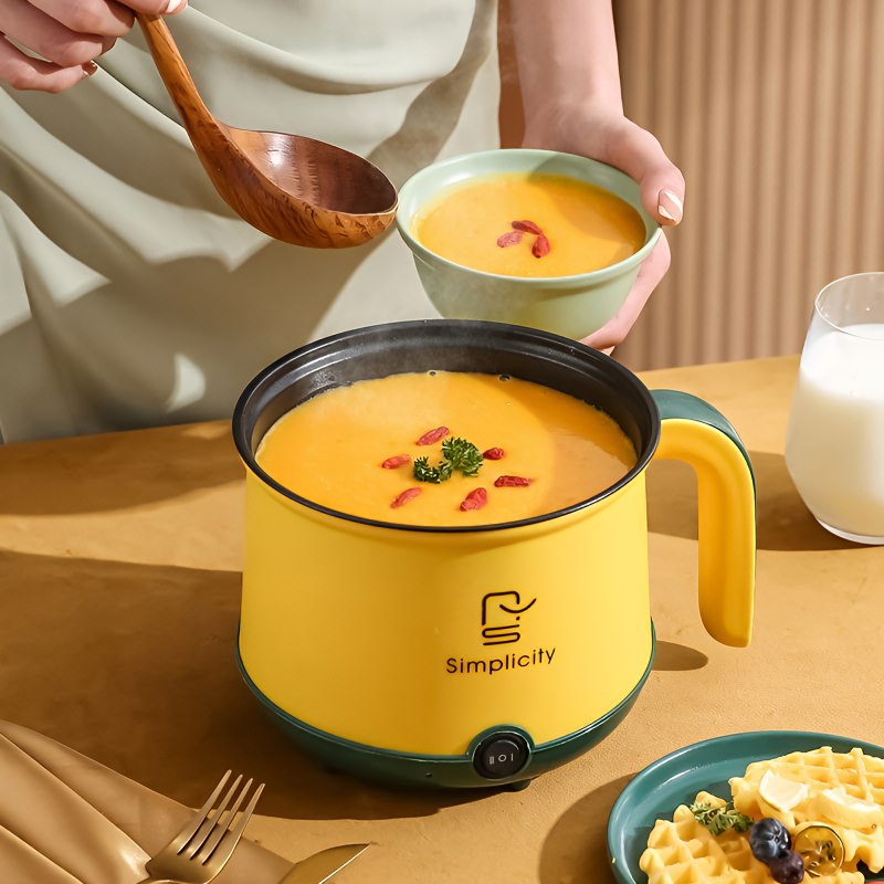 Electric Cooking Pot With Steamer