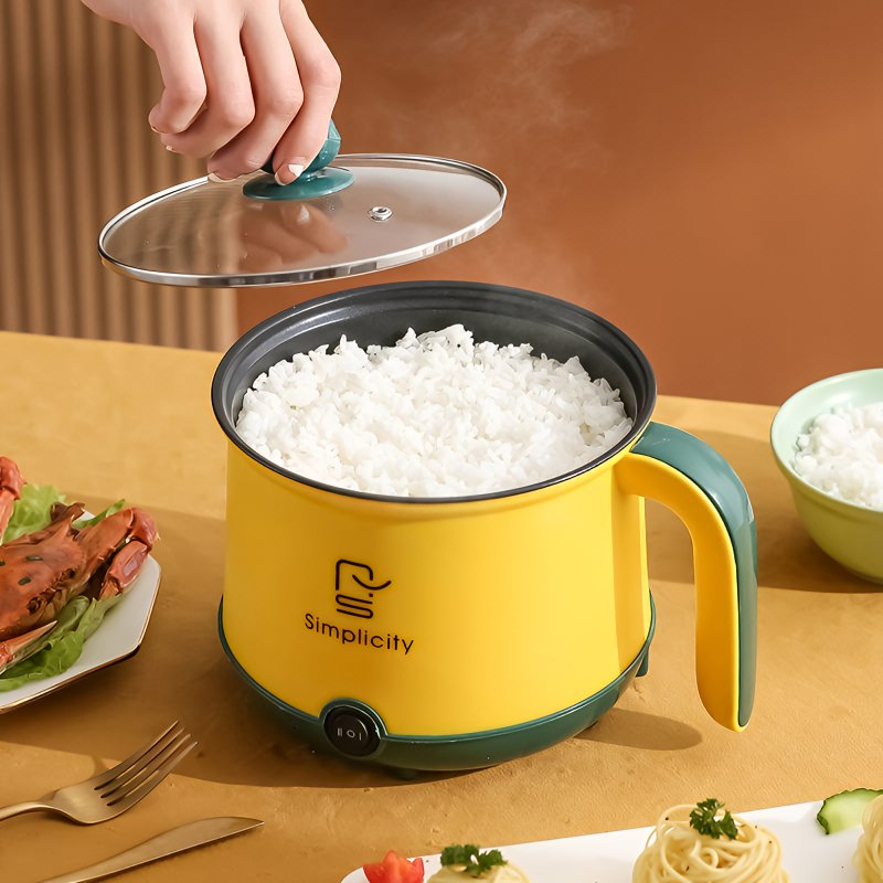 Electric Cooking Pot With Steamer