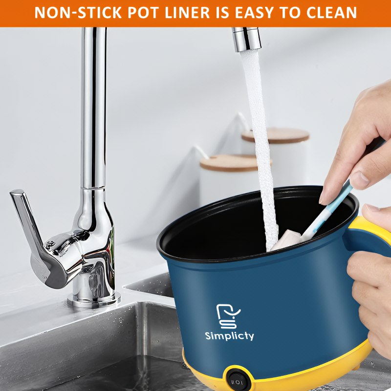 Electric Cooking Pot With Steamer