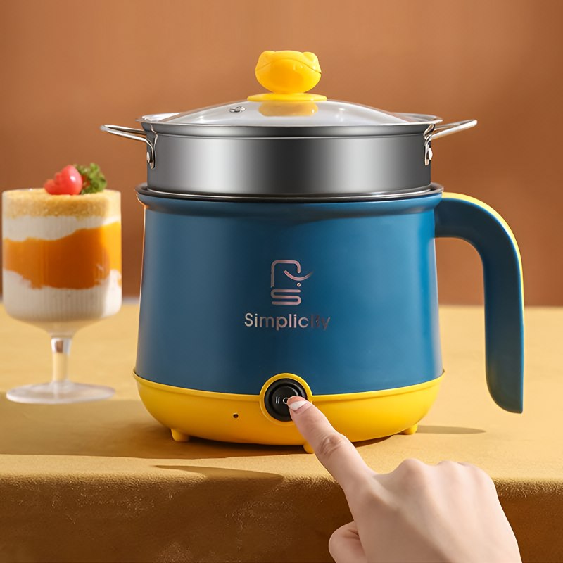 Electric Cooking Pot With Steamer