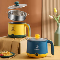 Electric Cooking Pot With Steamer