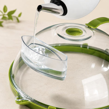 Ventilated Steam-Release Microwave Cover