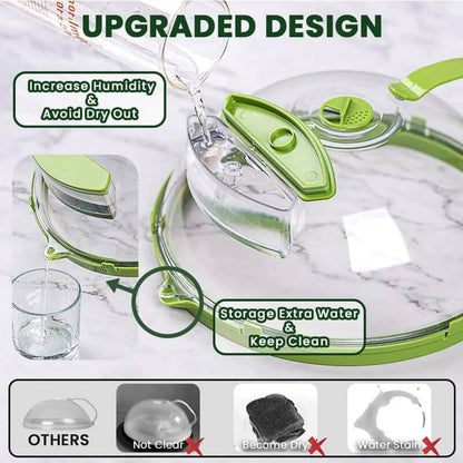 Ventilated Steam-Release Microwave Cover