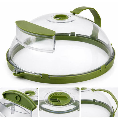 Ventilated Steam-Release Microwave Cover