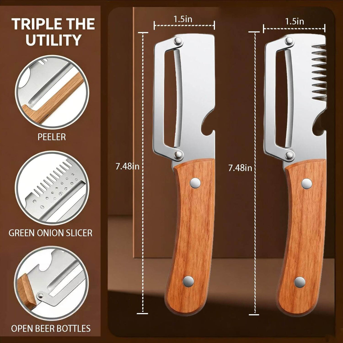 PeelPro Premium Vegetable Peeler (2 Peeler Set)