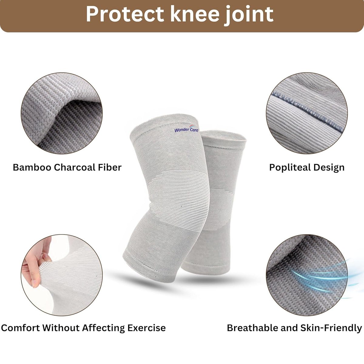 Bamboo Compression Knee Sleeve