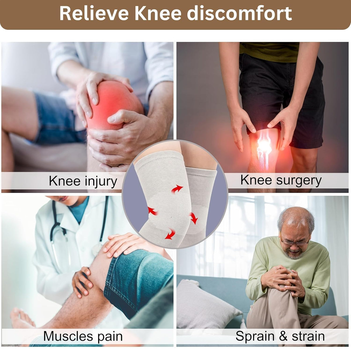 Bamboo Compression Knee Sleeve